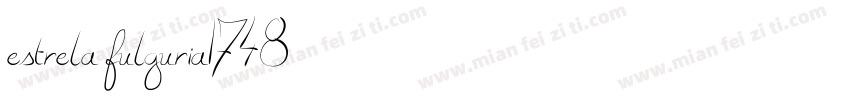 estrela fulguria1748字体转换